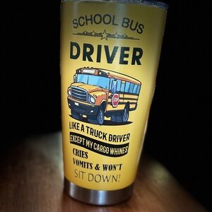School bus driver to go mug 16 oz